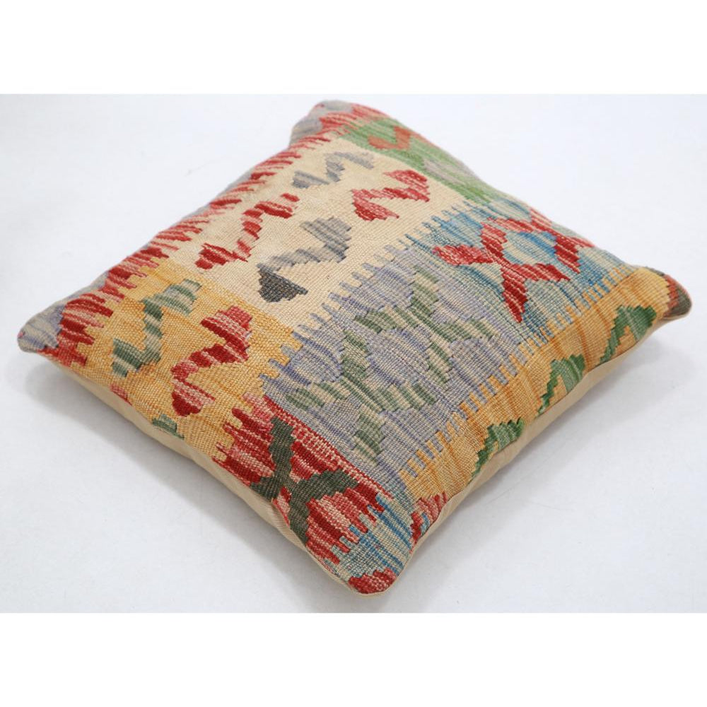 Hand Woven Tribal  Wool Pillow - 1'5'' x 1'5''