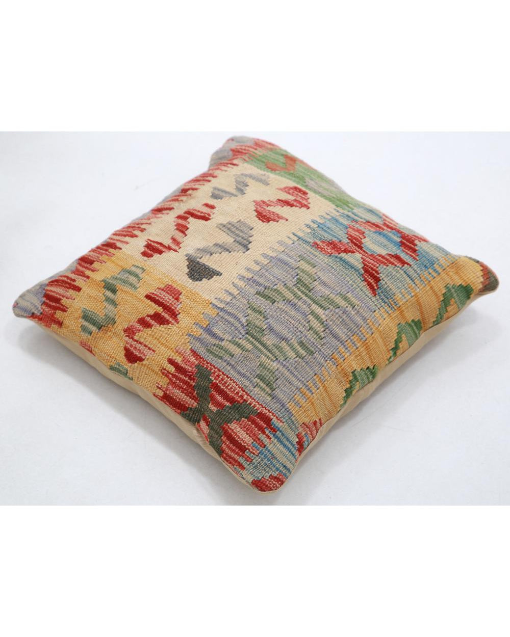 Hand Woven Tribal  Wool Pillow - 1'5'' x 1'5''