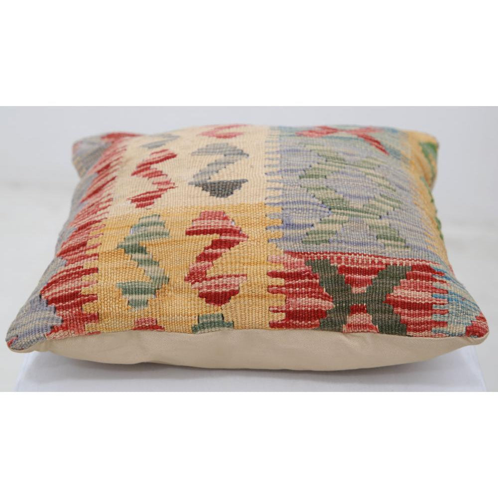 Hand Woven Tribal  Wool Pillow - 1'5'' x 1'5''