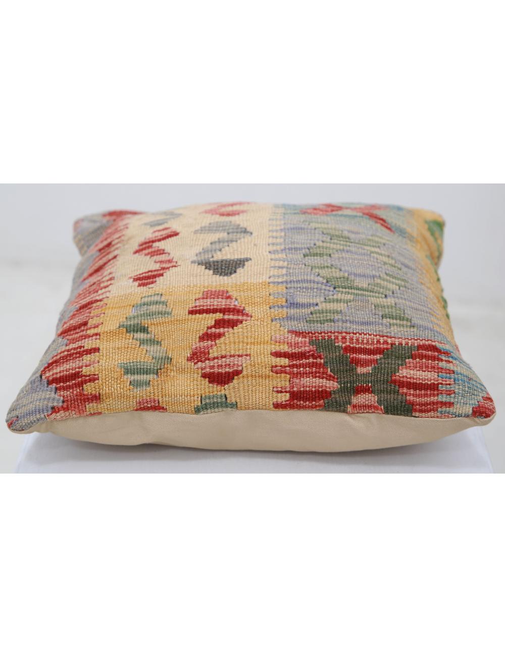 Hand Woven Tribal  Wool Pillow - 1'5'' x 1'5''