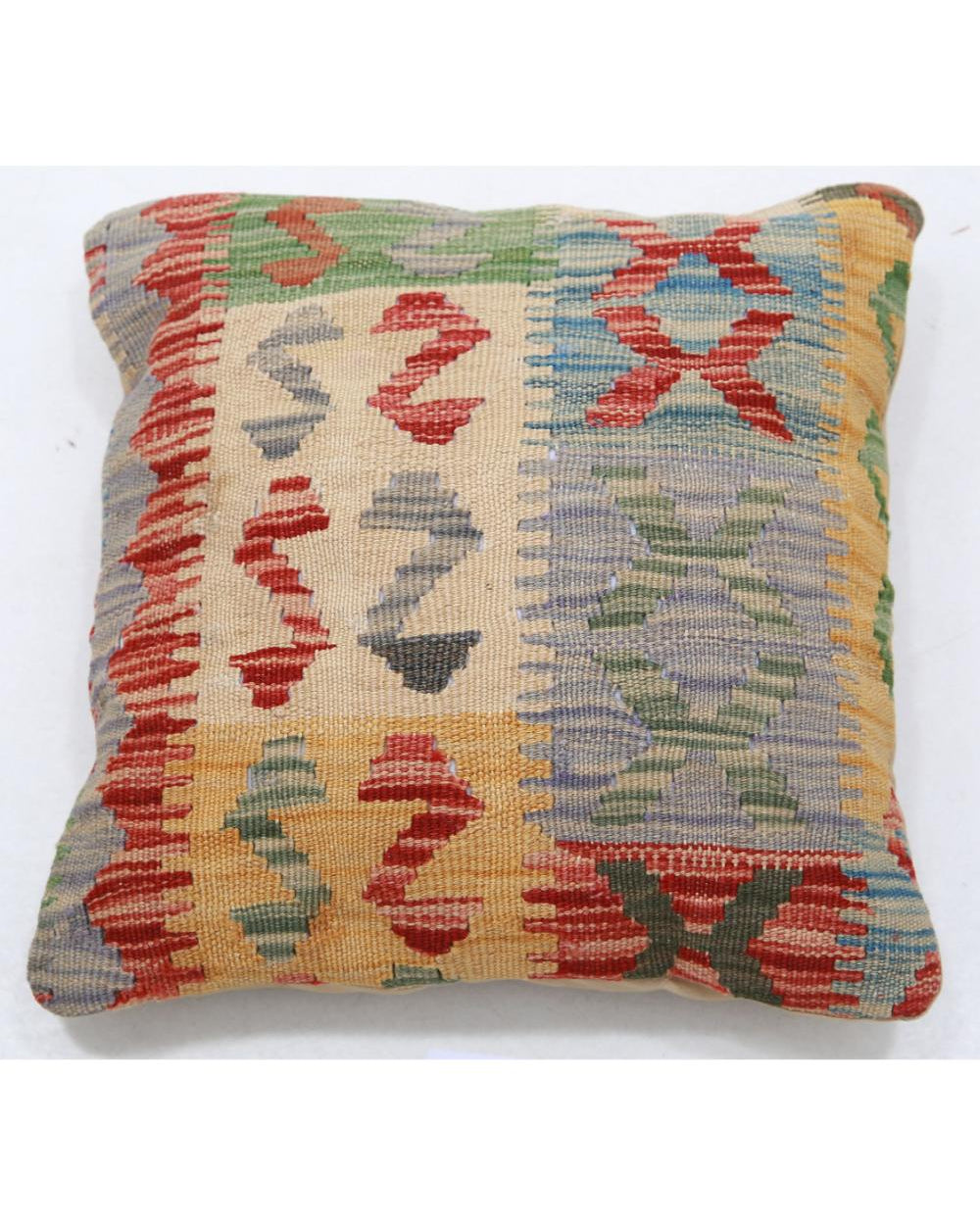 Hand Woven Tribal  Wool Pillow - 1'5'' x 1'5''