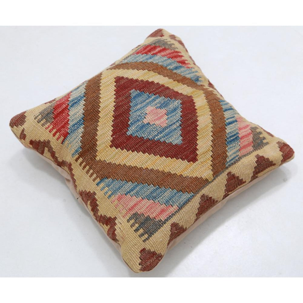 Hand Woven Tribal  Wool Pillow - 1'5'' x 1'5''