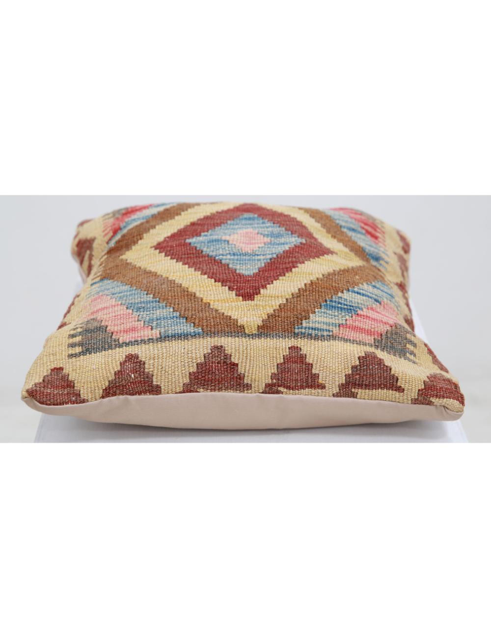 Hand Woven Tribal  Wool Pillow - 1'5'' x 1'5''