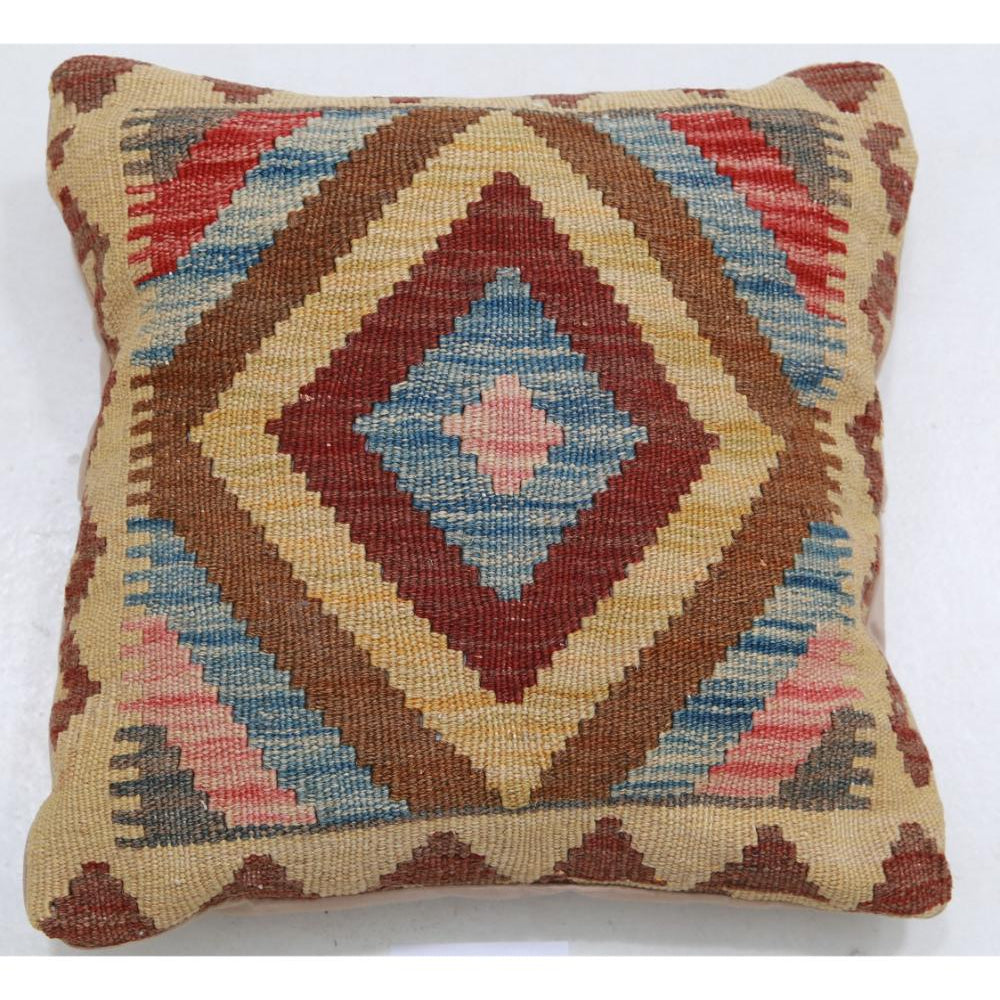 Hand Woven Tribal  Wool Pillow - 1'5'' x 1'5''