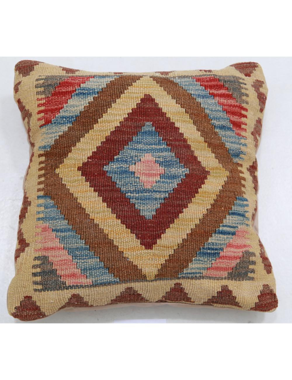 Hand Woven Tribal  Wool Pillow - 1'5'' x 1'5''