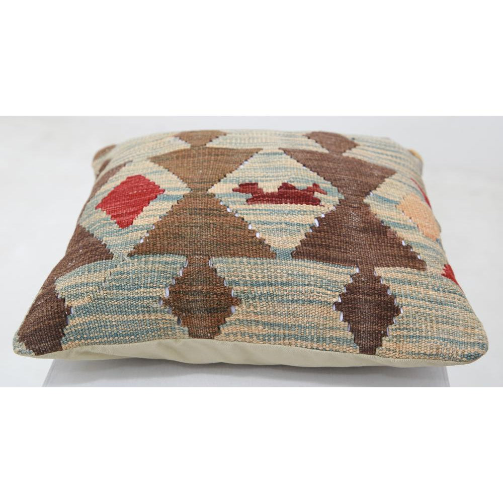 Hand Woven Tribal  Wool Pillow - 1'5'' x 1'5''