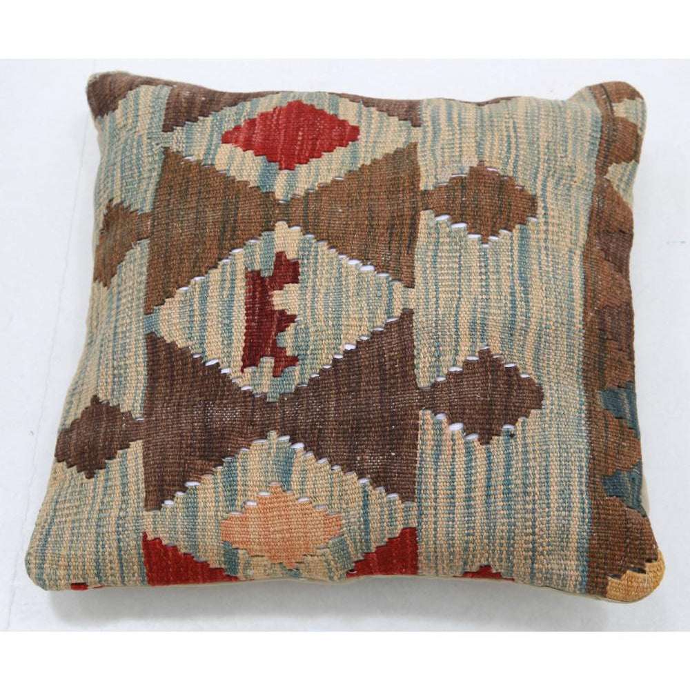 Hand Woven Tribal  Wool Pillow - 1'5'' x 1'5''
