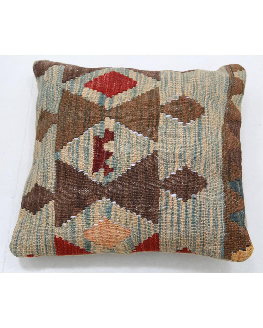 Hand Woven Tribal  Wool Pillow - 1'5'' x 1'5''