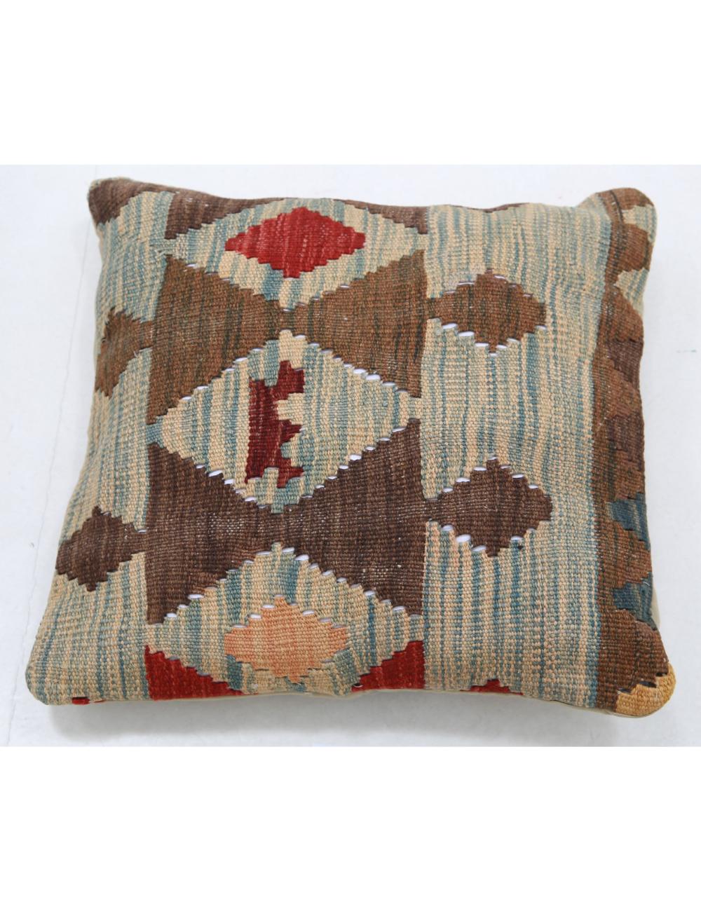 Hand Woven Tribal  Wool Pillow - 1'5'' x 1'5''