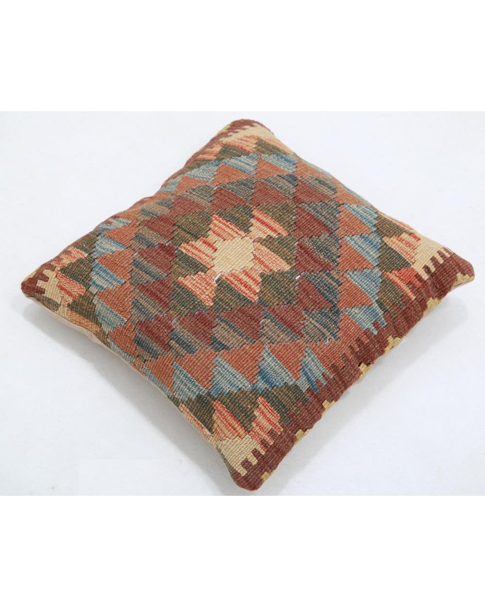 Hand Woven Tribal  Wool Pillow - 1'5'' x 1'5''