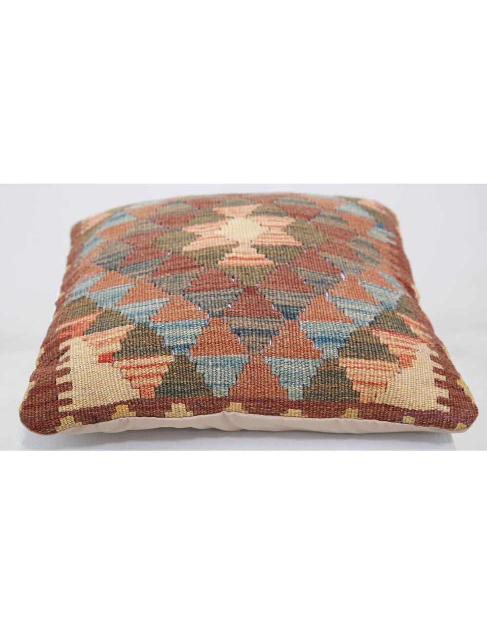 Hand Woven Tribal  Wool Pillow - 1'5'' x 1'5''