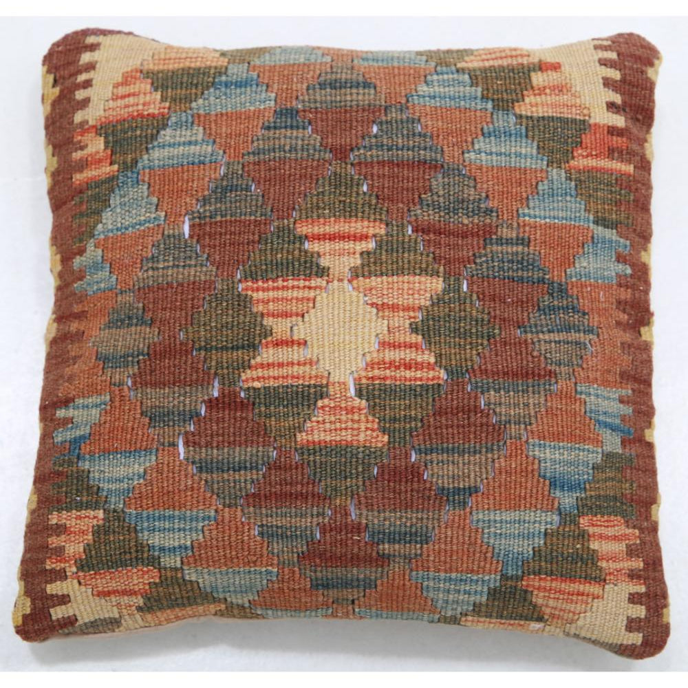 Hand Woven Tribal  Wool Pillow - 1'5'' x 1'5''