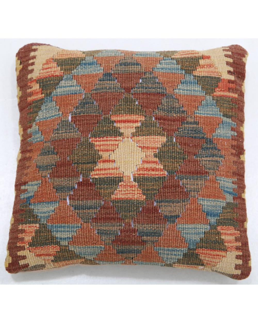 Hand Woven Tribal  Wool Pillow - 1'5'' x 1'5''