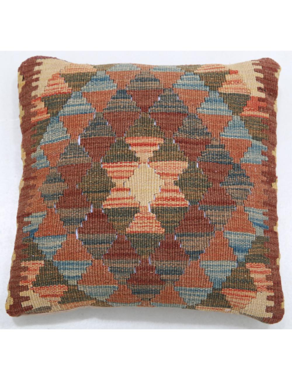 Hand Woven Tribal  Wool Pillow - 1'5'' x 1'5''