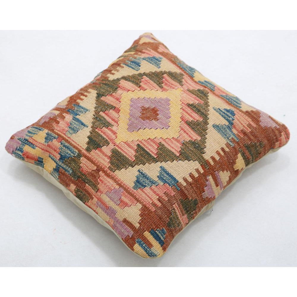 Hand Woven Tribal  Wool Pillow - 1'5'' x 1'5''
