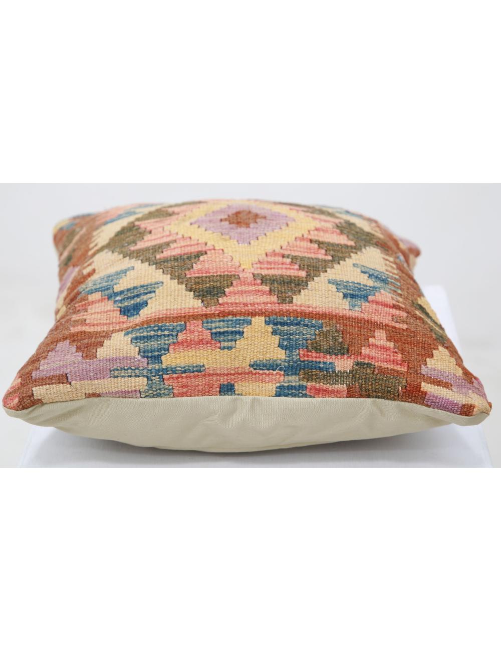 Hand Woven Tribal  Wool Pillow - 1'5'' x 1'5''