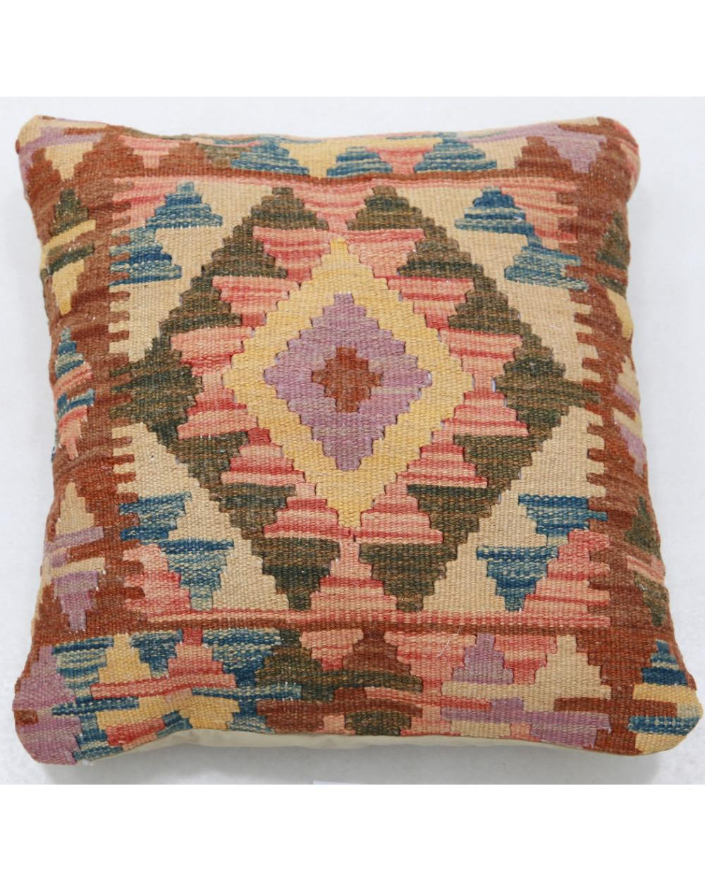 Hand Woven Tribal  Wool Pillow - 1'5'' x 1'5''