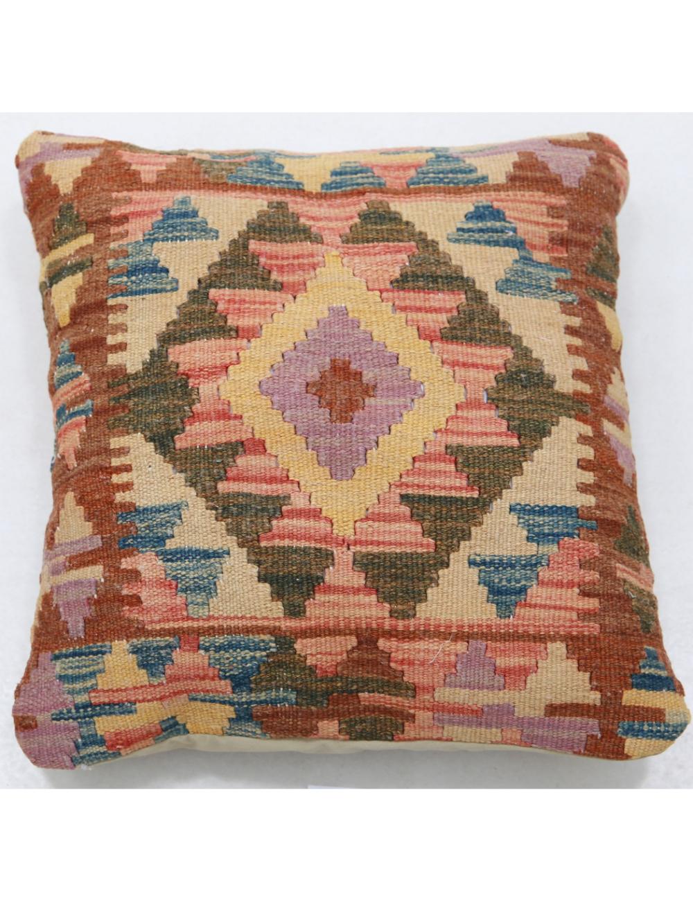 Hand Woven Tribal  Wool Pillow - 1&#39;5&#39;&#39; x 1&#39;5&#39;&#39;