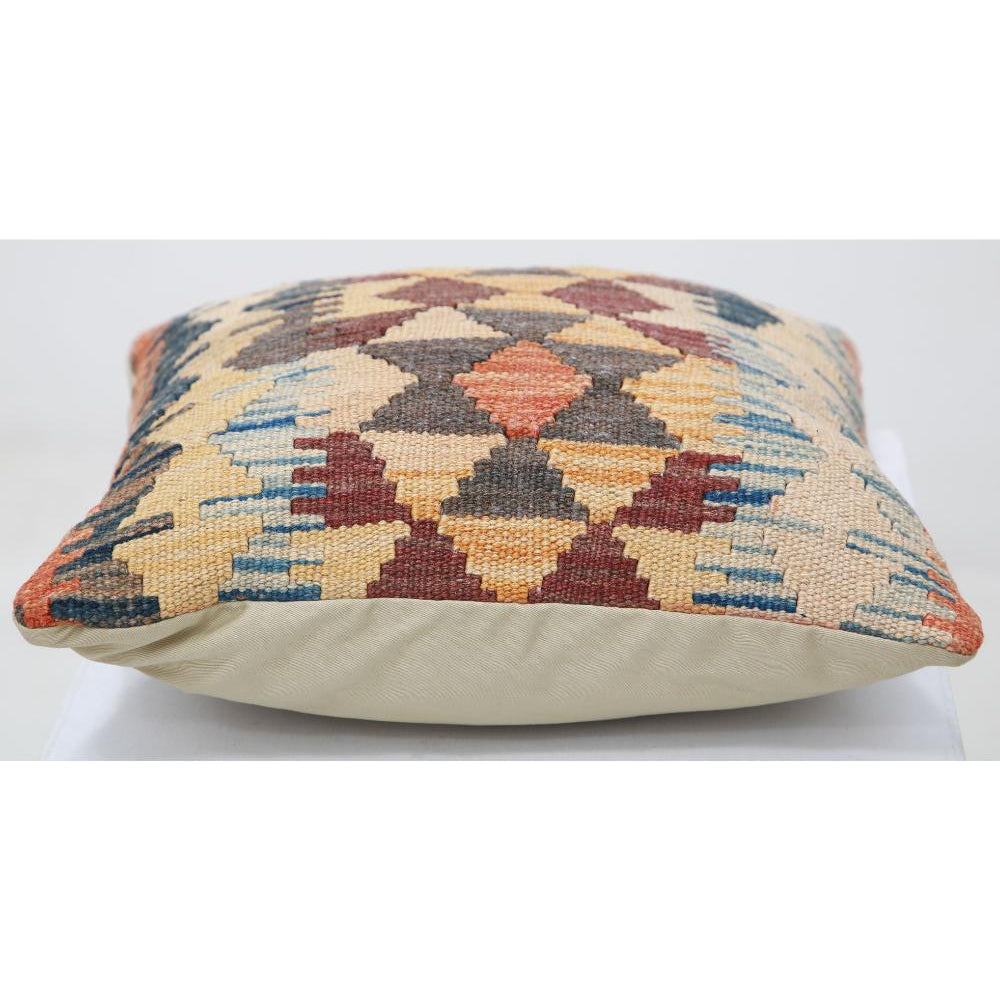 Hand Woven Tribal  Wool Pillow - 1'5'' x 1'5''