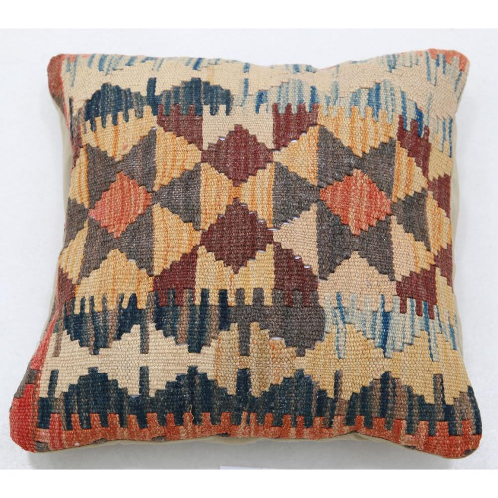 Hand Woven Tribal  Wool Pillow - 1'5'' x 1'5''