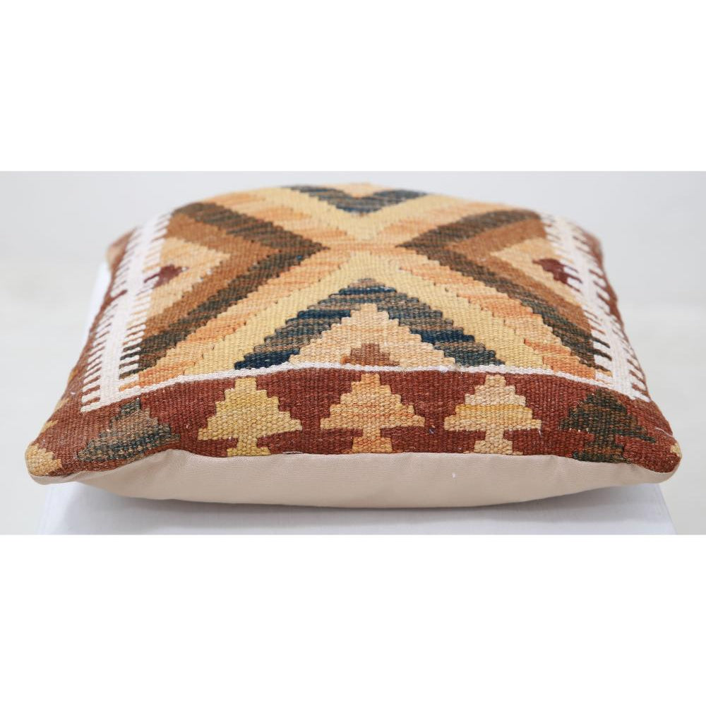 Hand Woven Tribal  Wool Pillow - 1'5'' x 1'5''