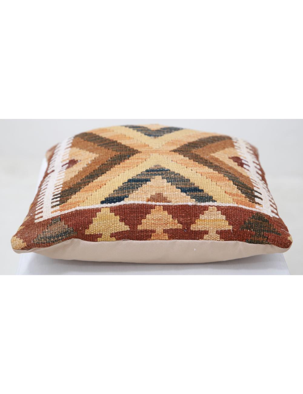Hand Woven Tribal  Wool Pillow - 1'5'' x 1'5''