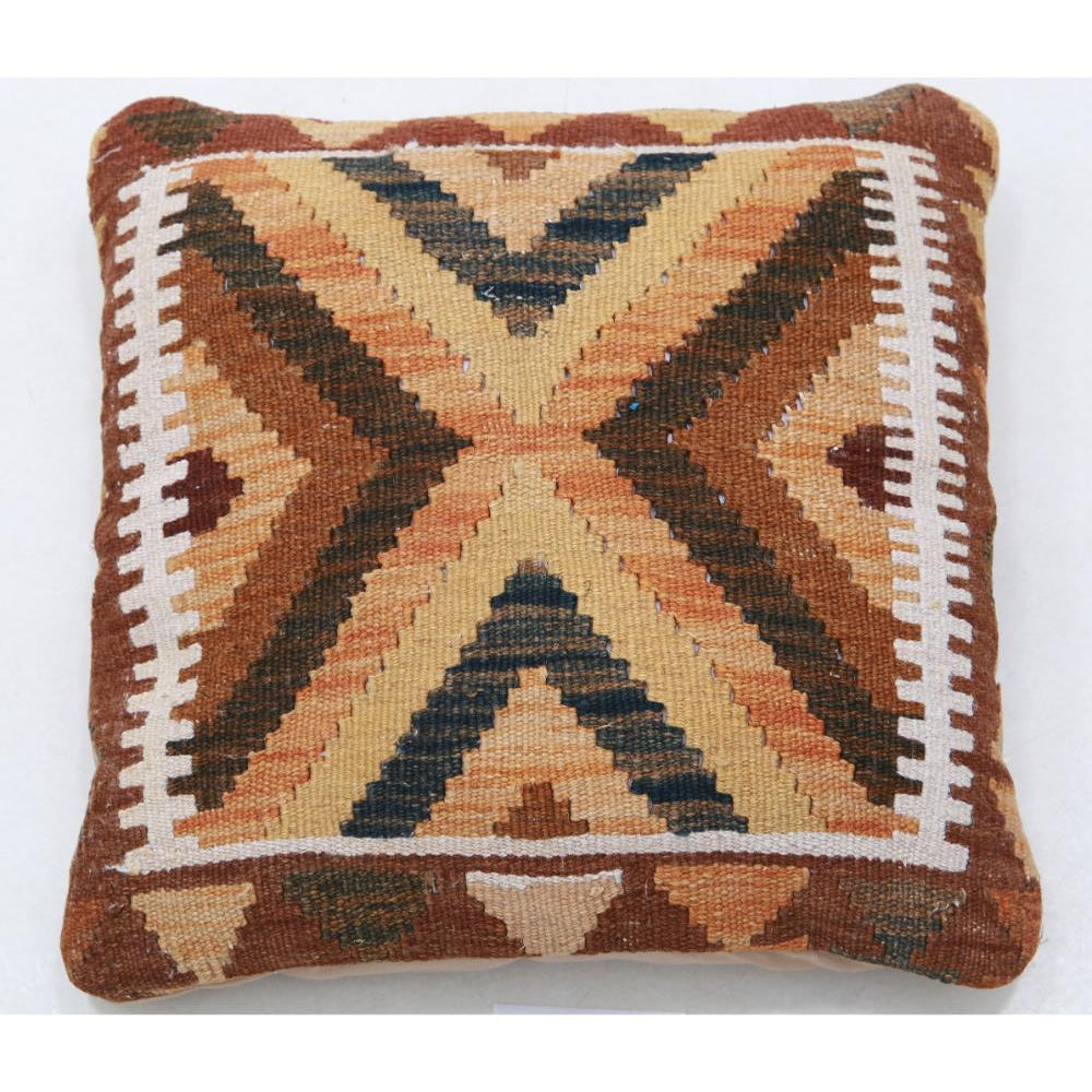 Hand Woven Tribal  Wool Pillow - 1'5'' x 1'5''