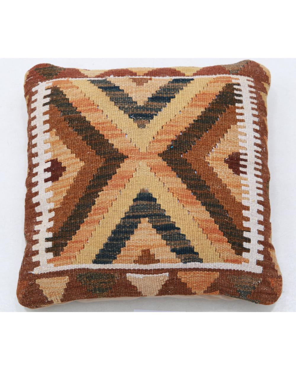 Hand Woven Tribal  Wool Pillow - 1'5'' x 1'5''