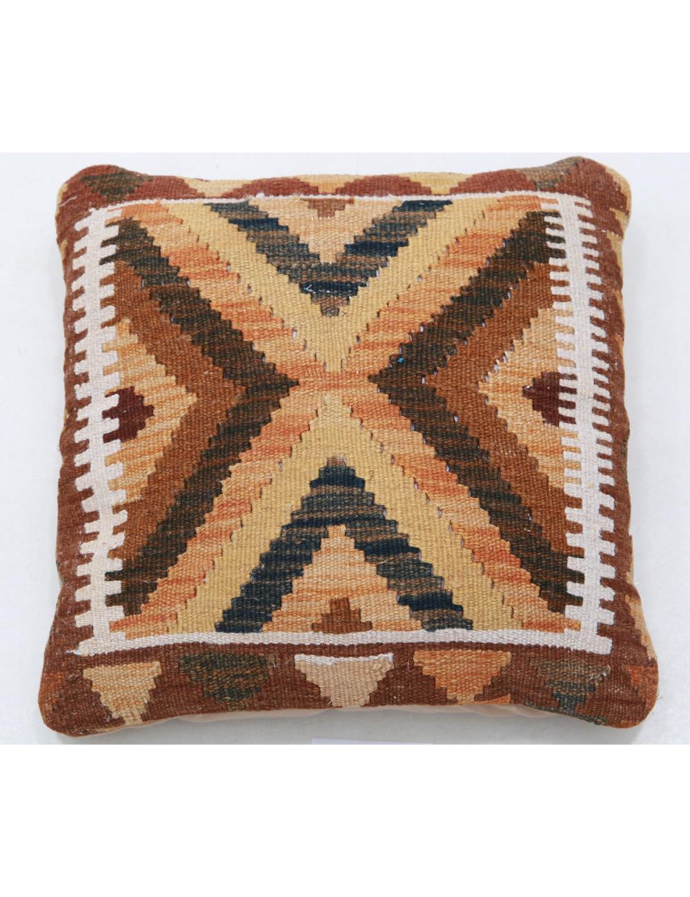 Hand Woven Tribal  Wool Pillow - 1'5'' x 1'5''
