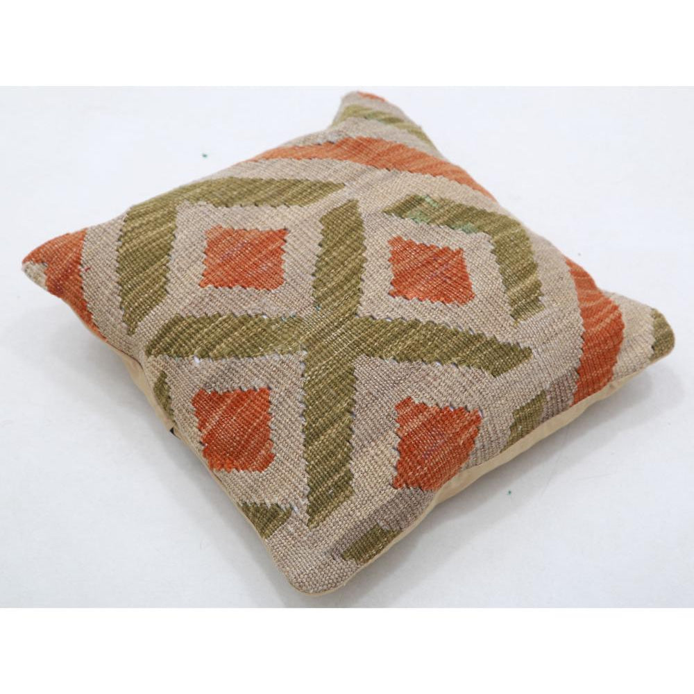 Hand Woven Tribal  Wool Pillow - 1'0'' x 1'0''