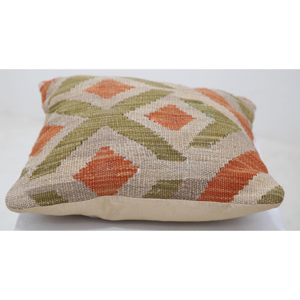 Hand Woven Tribal  Wool Pillow - 1'0'' x 1'0''