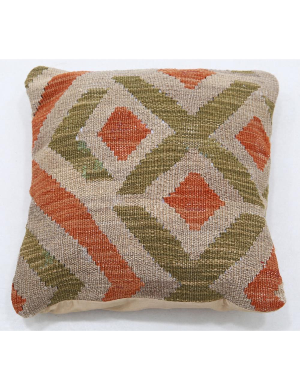 Hand Woven Tribal  Wool Pillow - 1'0'' x 1'0''
