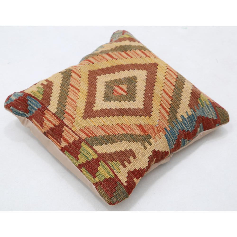 Hand Woven Tribal  Wool Pillow - 1'5'' x 1'5''