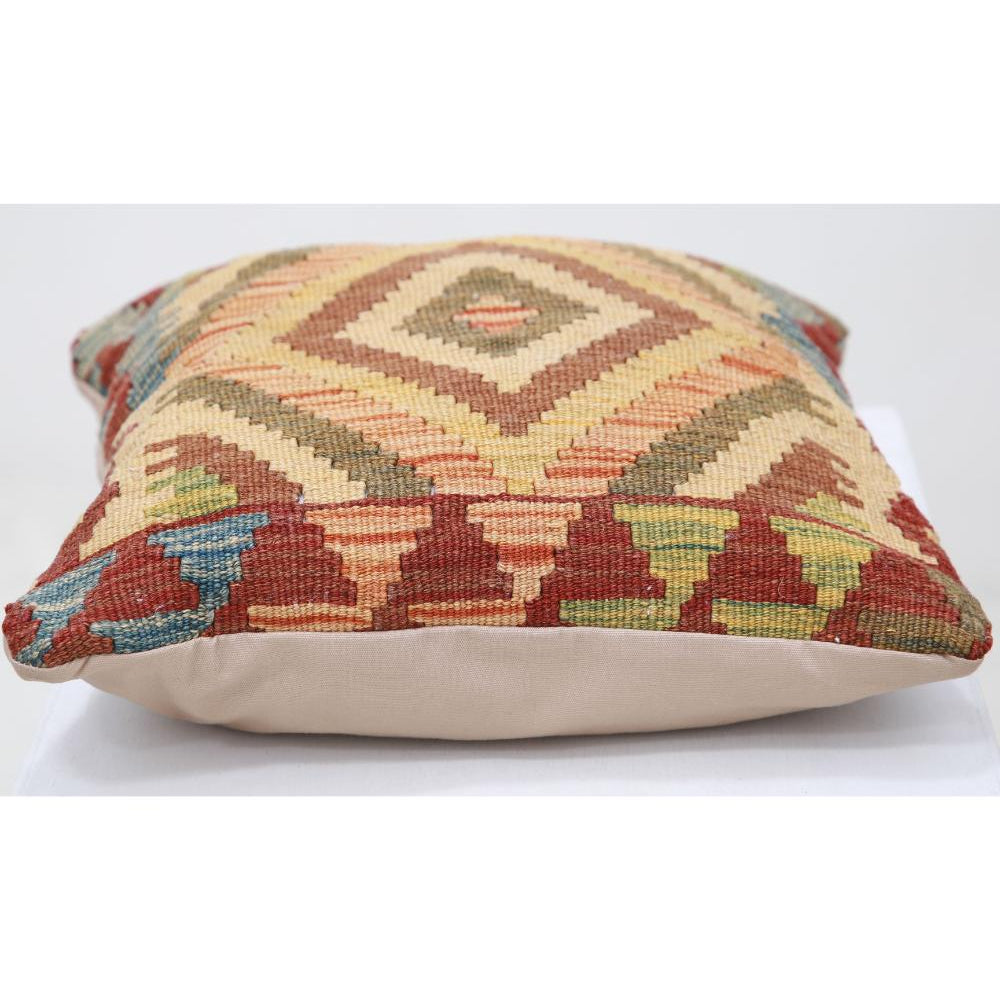 Hand Woven Tribal  Wool Pillow - 1'5'' x 1'5''