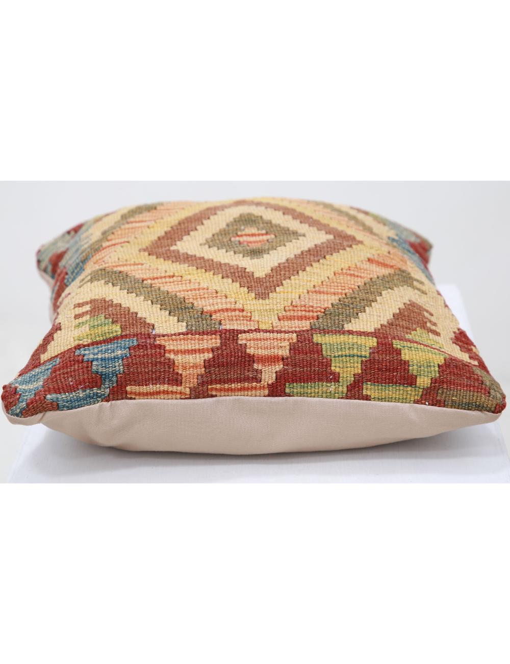 Hand Woven Tribal  Wool Pillow - 1'5'' x 1'5''