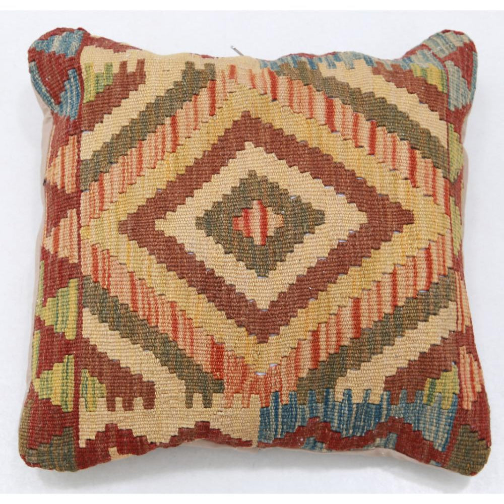 Hand Woven Tribal  Wool Pillow - 1'5'' x 1'5''