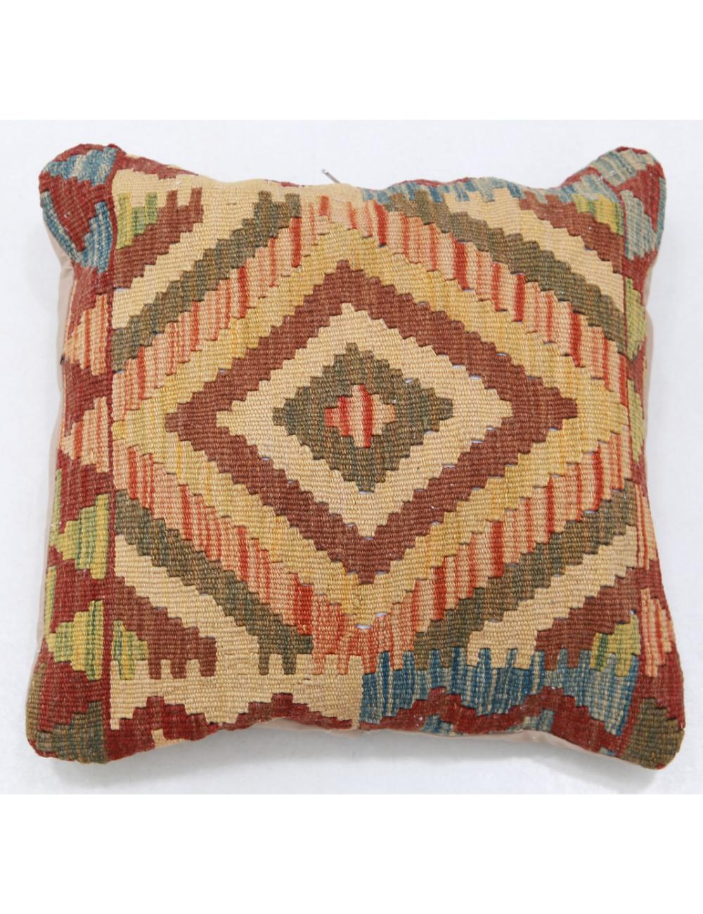 Hand Woven Tribal  Wool Pillow - 1'5'' x 1'5''