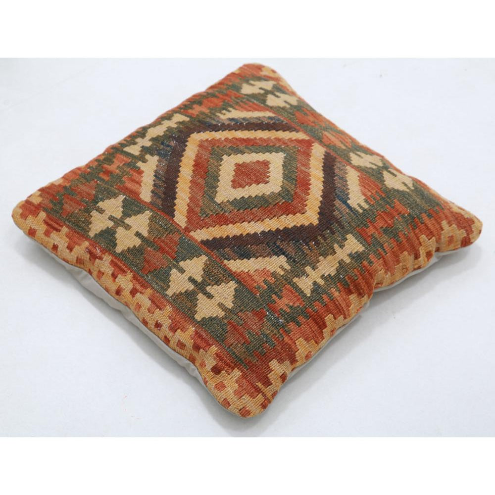 Hand Woven Tribal  Wool Pillow - 1'5'' x 1'5''