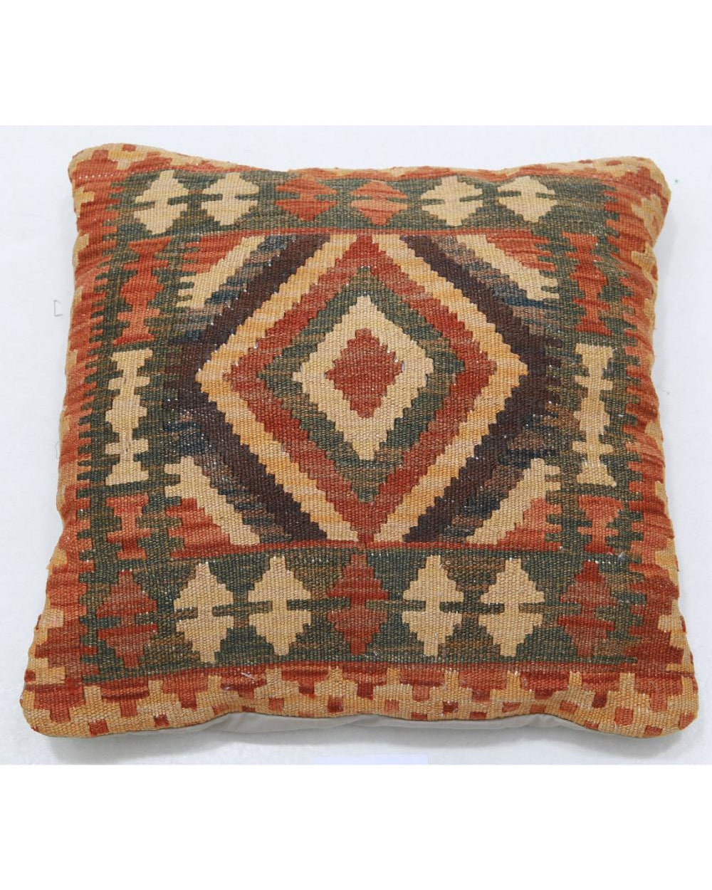 Hand Woven Tribal  Wool Pillow - 1'5'' x 1'5''