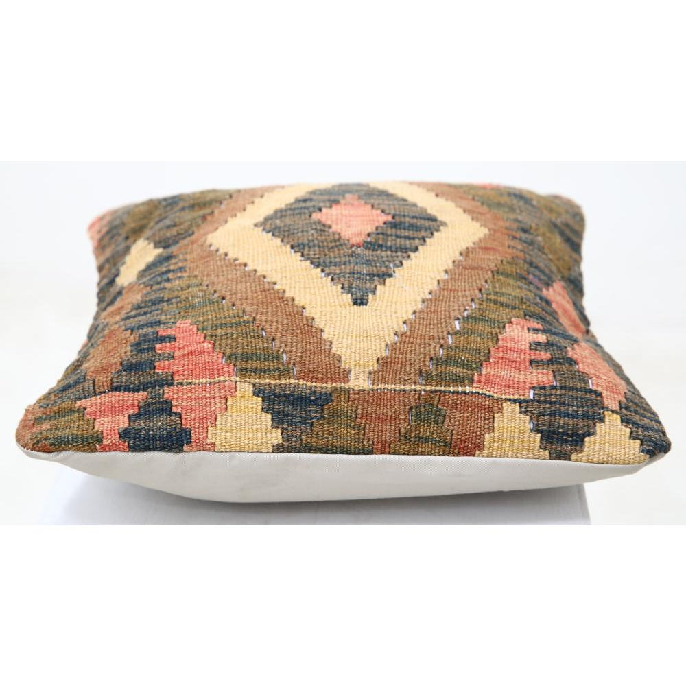Hand Woven Tribal  Wool Pillow - 1'5'' x 1'5''