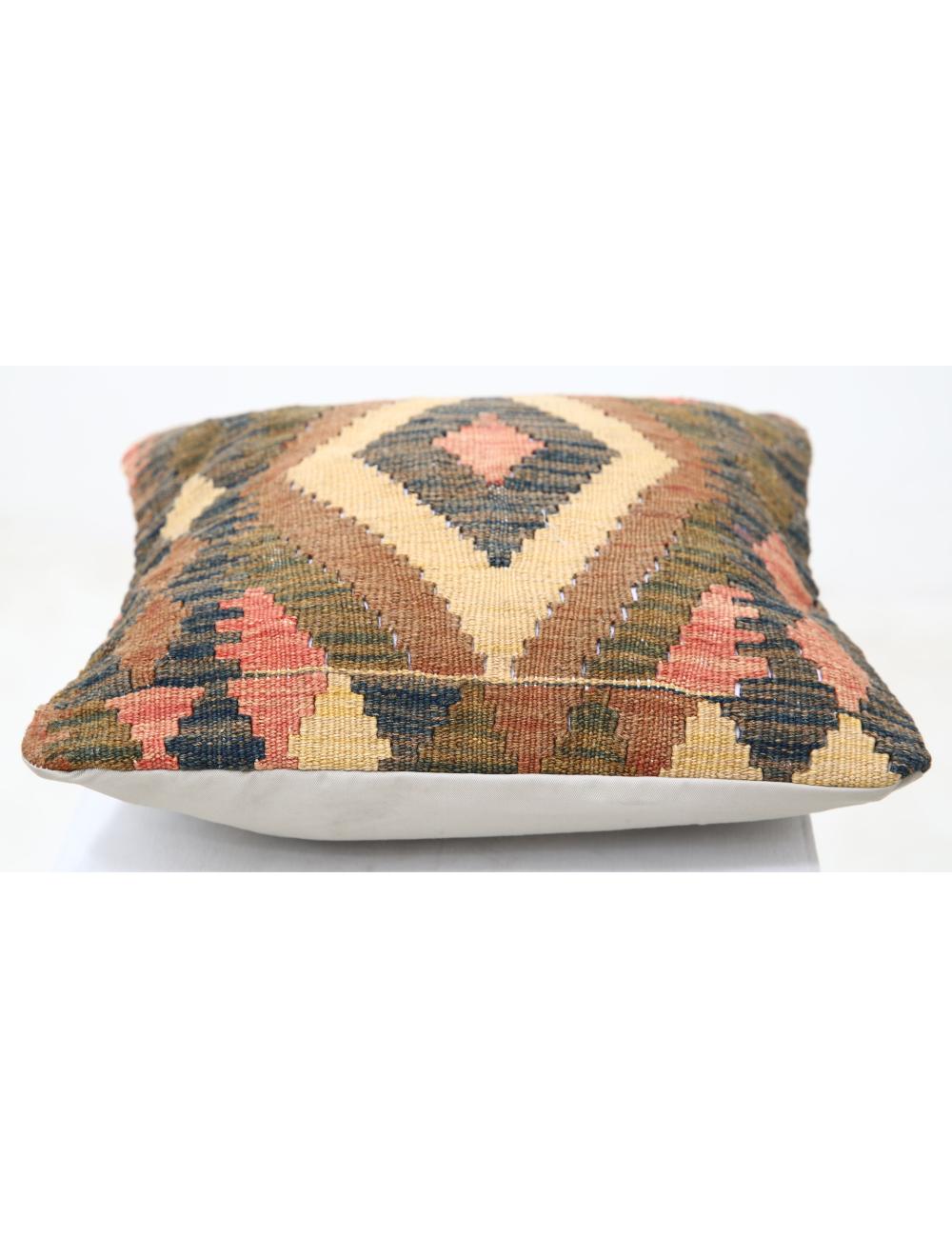 Hand Woven Tribal  Wool Pillow - 1'5'' x 1'5''
