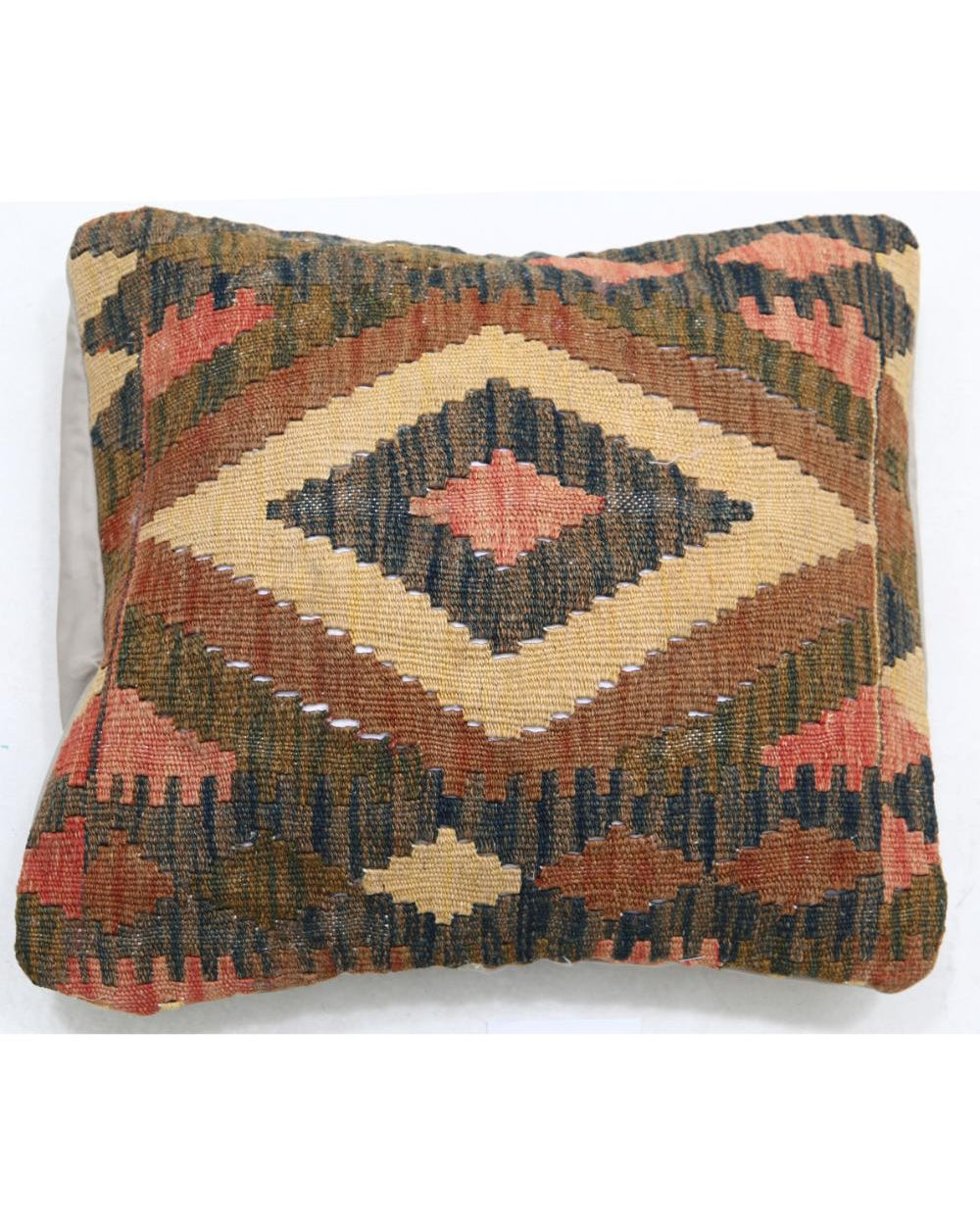 Hand Woven Tribal  Wool Pillow - 1'5'' x 1'5''