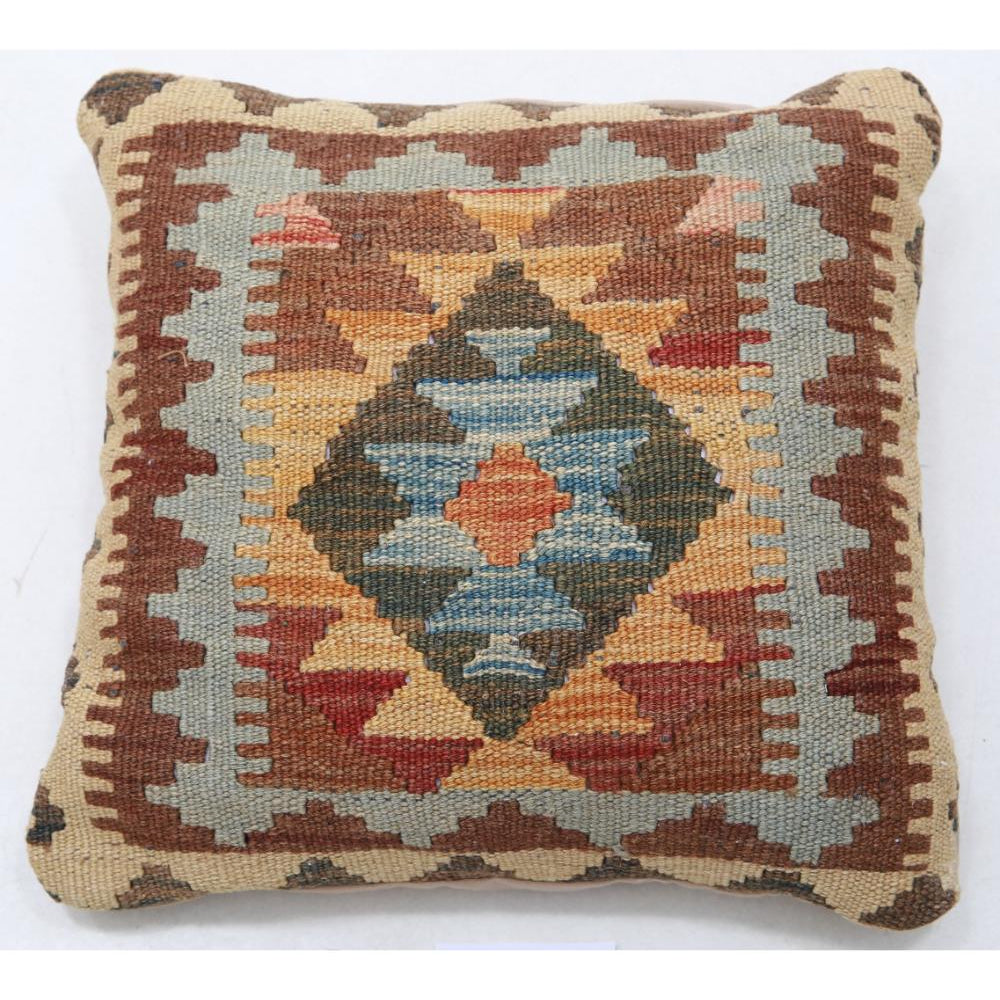 Hand Woven Tribal  Wool Pillow - 1'5'' x 1'5''