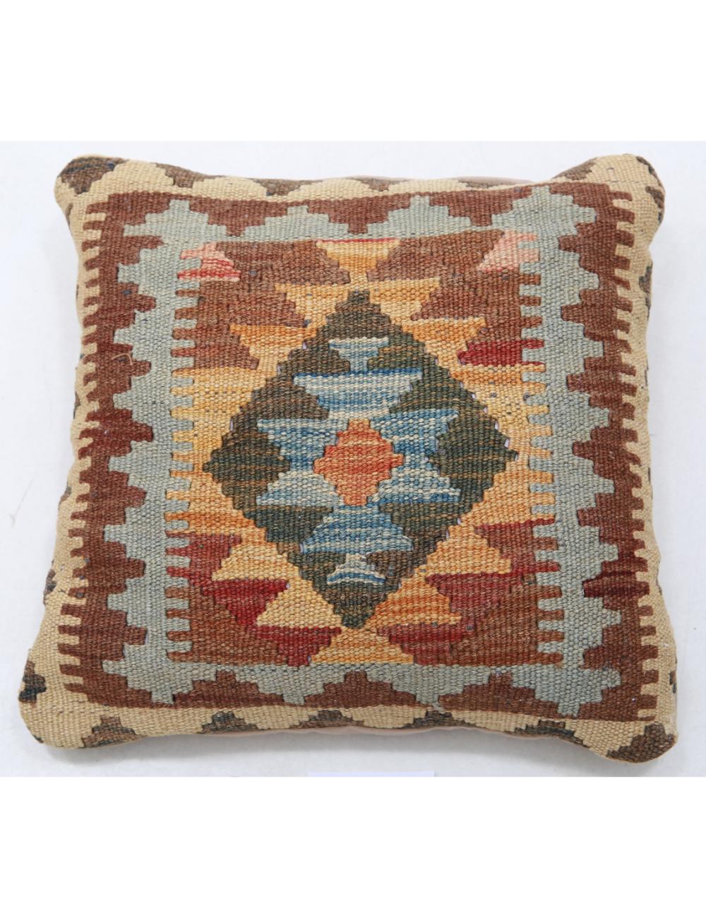 Hand Woven Tribal  Wool Pillow - 1'5'' x 1'5''
