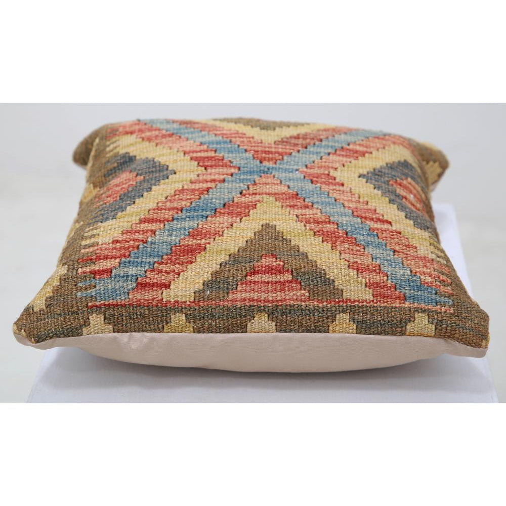 Hand Woven Tribal  Wool Pillow - 1'5'' x 1'5''