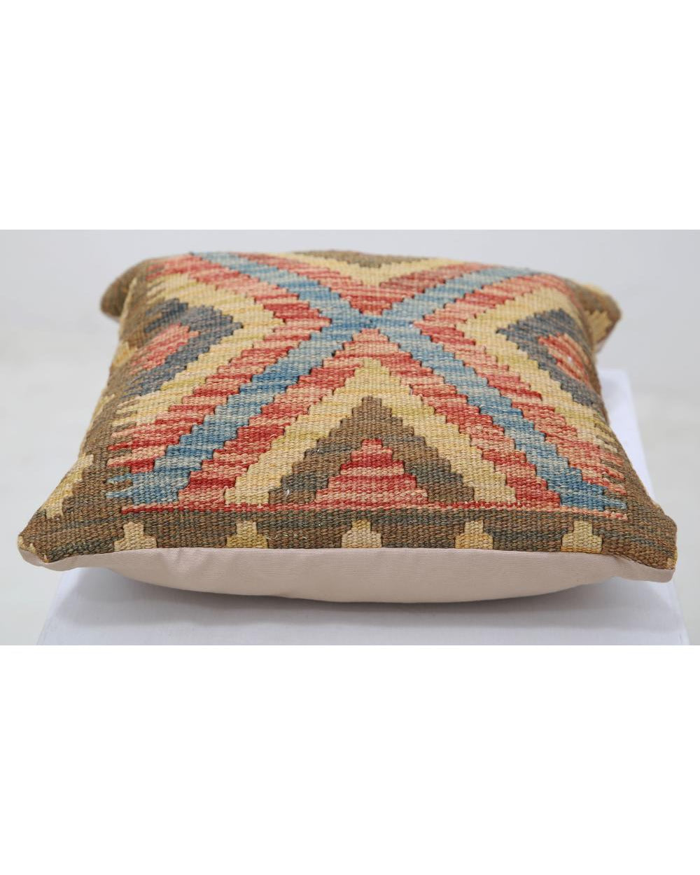 Hand Woven Tribal  Wool Pillow - 1'5'' x 1'5''
