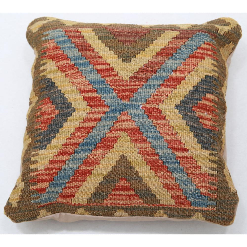 Hand Woven Tribal  Wool Pillow - 1'5'' x 1'5''