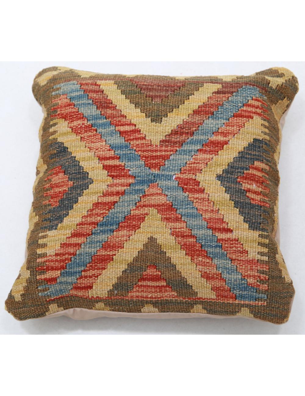 Hand Woven Tribal  Wool Pillow - 1'5'' x 1'5''