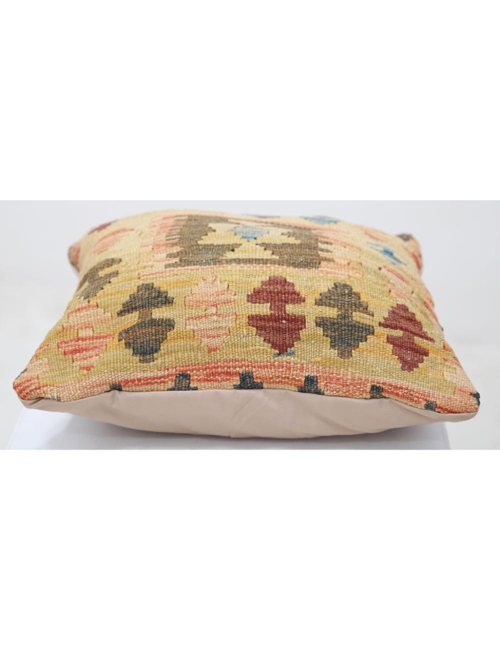 Hand Woven Tribal  Wool Pillow - 1'5'' x 1'5''