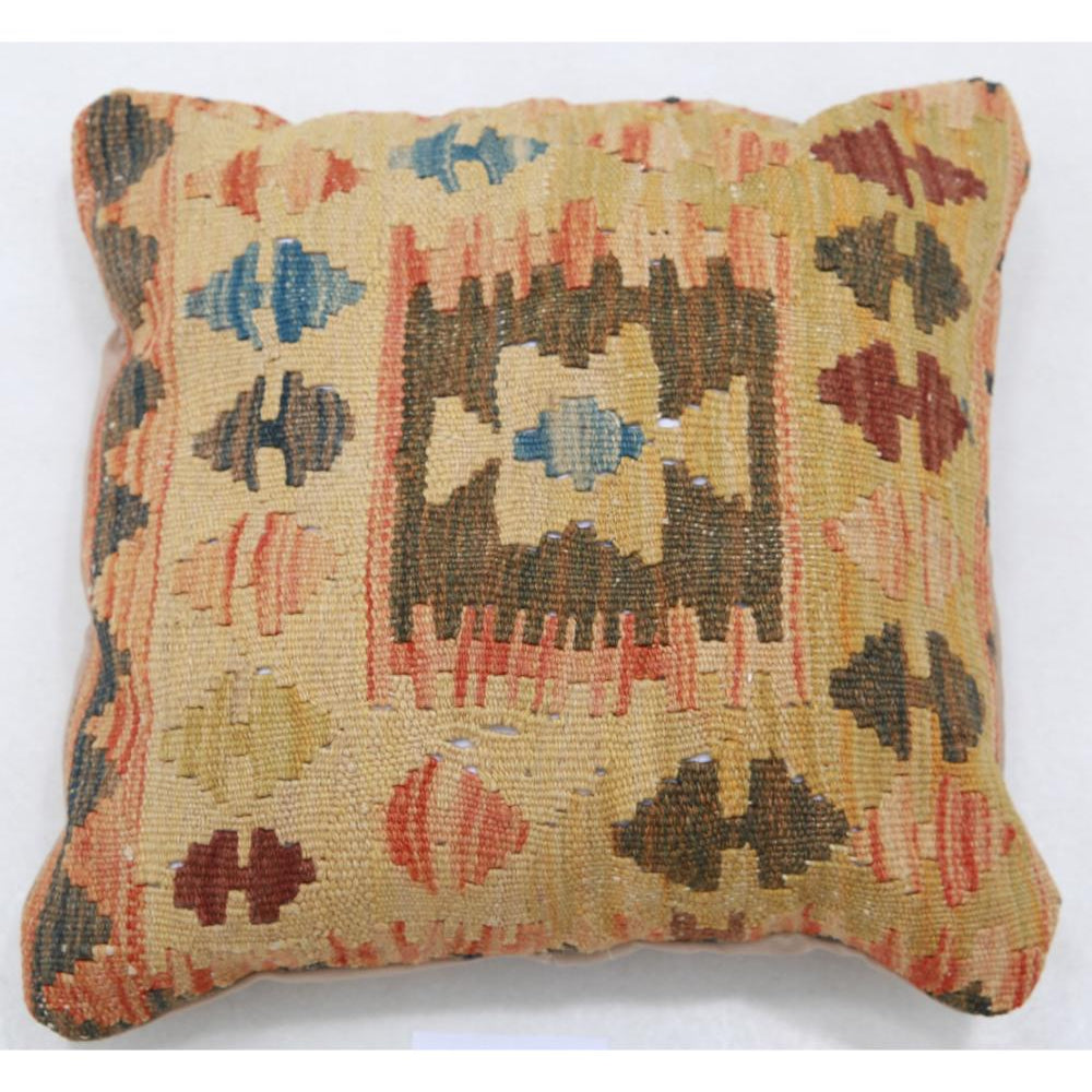 Hand Woven Tribal  Wool Pillow - 1'5'' x 1'5''